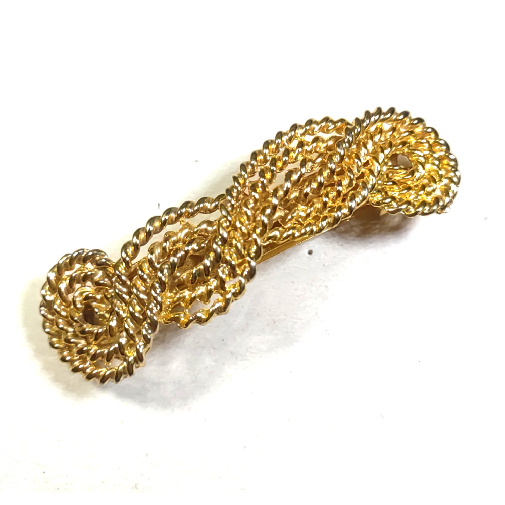 Hair Barrette Hold Tone Rope Chain Design Tension Clip